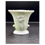 1930s Akro Agate slag glass lily vase