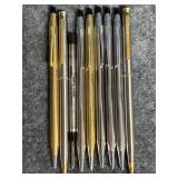 Vintage cross and unbranded ball point pens
