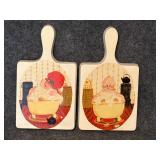 Vintage ceramic wall plaques