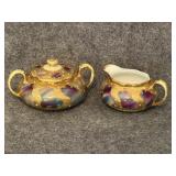Vintage hand painted Nippon cream & sugar