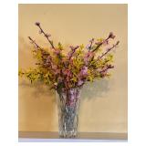 Vase and artificial flowers