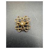 10k gold Vintage Avon Service Award Brooch