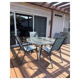 Outdoor table and 4 chairs