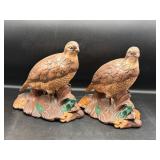 vintage ceramic quail figurines