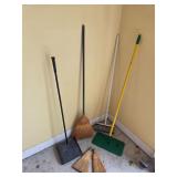 Brooms cleaning supplies
