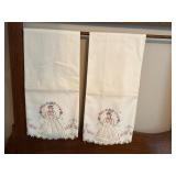 embroidered pillowcases Southern Belle