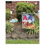 Garden flag w stand