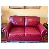loveseat rolled arms w decorative nailhead trim