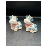 ceramic cow salt and pepper shakers
