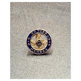 10K Gold Masonic 50-Year Member Lapel Pin