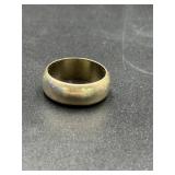 6.2 grams 14k white gold wedding band ring