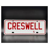 Creswell, North Carolina city town tag