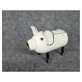 Metal pig planter