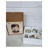 Porcelain snowman family Grandeur Noel
