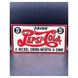 8x16ï¿½ modern Pepsi Cola metal sign