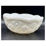 Vintage Mid Century Toltec McKee Milk Glass Bowl