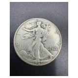 1942 Walking Liberty Half Dollar 90% silver