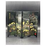 VTG GIANT PANDA decorative tabletop folding screen