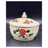 vintage Hall China covered drip or grease jar