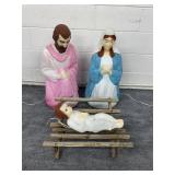 Vtg Empire blow molds Mary, Joseph, & baby Jesus