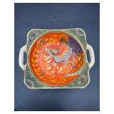 Japanese Kutani Nippon porcelain dragon dish