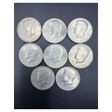 8 1776ï¿½1976 Bicentennial Kennedy Half Dollars