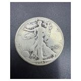 1943 S Walking Liberty Half Dollar 90% silver