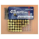 partial box Fiocchi .45 ACP ammo