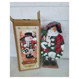 28' fabric snowman with base