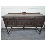 Vintage Sideboard / Buffet flaws on front legs