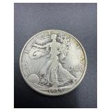 1939 D Walking Liberty Half Dollar 90% silver