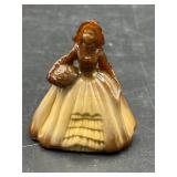 Mini vintage Boyd Glass colonial doll figure