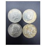 4- 1967 US Kennedy Half Dollar 40% silver