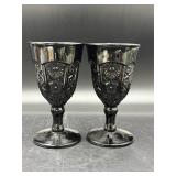 vintage Tiara Indiana Glass goblets Monarch