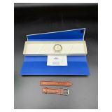 vintage Tissot PR 50 quartz watch Leather band