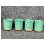 teal green Casamigos tequila cups