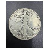 1942 Walking Liberty Half Dollar 90% silver