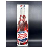 1992 Pepsi porcelain enameled heavy metal sign