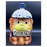 Vintage Monkey Cookie Jar Japan Retro Kitsch