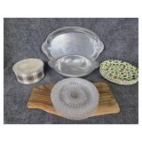 Kitchen lot serving dishes and more