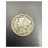 1943 U.S. Mercury Dime 90% silver