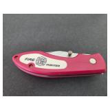Firefighter service through courage pocket knife