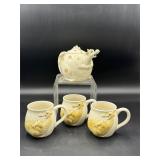 vintage Quon Quon Puff the Magic Dragon tea set