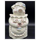 vintage ceramic Mama Pig and Piglets Cookie Jar