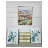 Canvas wall decor