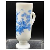 vintage Avon milk glass footed demitasse cup