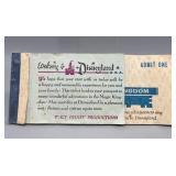 Vintage Early 70s Disneyland Ticket Book