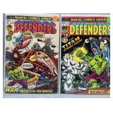 1973 Marvel Comics Defenders 7 & 12 GD-FN+