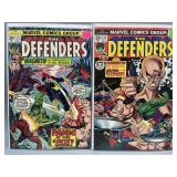 1974 Marvel Comics Defenders 15 & 16 VF-