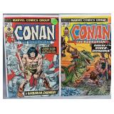 1975 Marvel Comics Conan the Barbarian 57, 60 VF